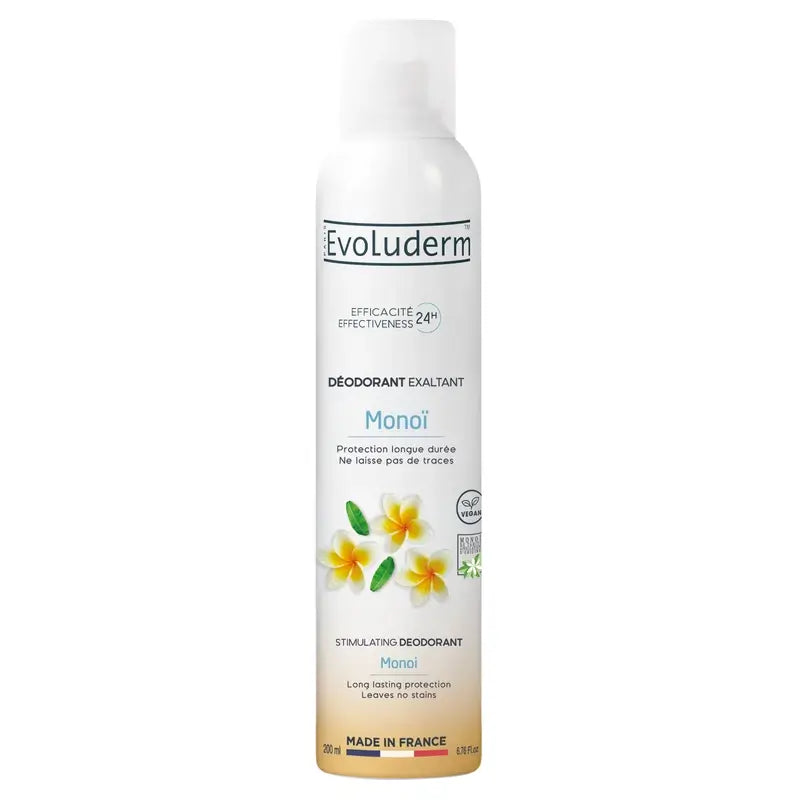 Evoluderm Desodorante Monoi A La Folie 24H, 200 ml