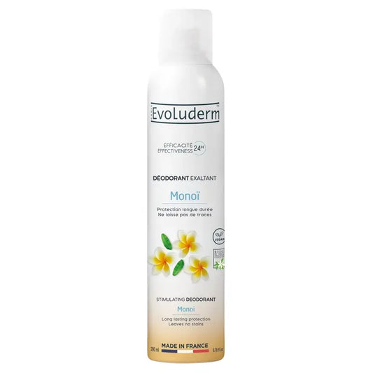 Evoluderm Desodorante Monoi A La Folie 24H, 200 ml