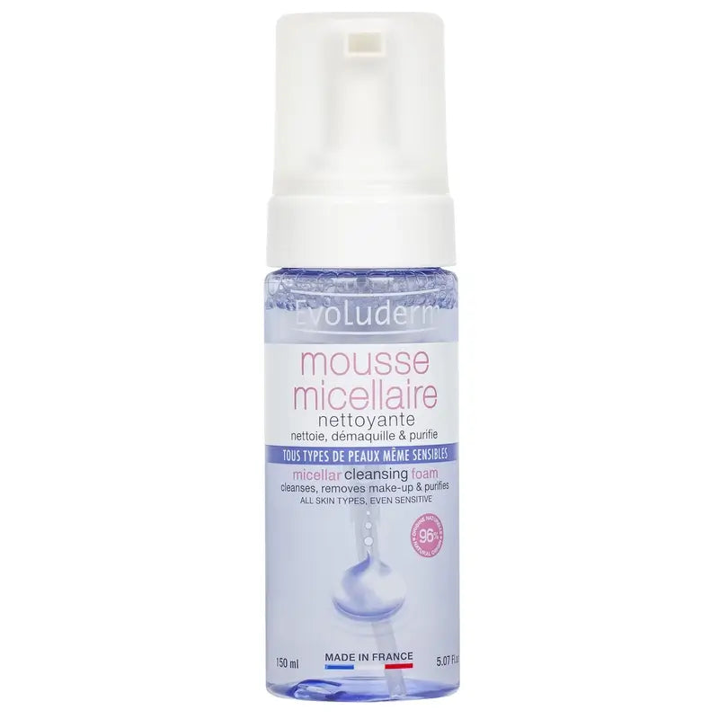 Evoluderm Espuma Limpiadora Micelar - Mousse Micellaire, 150 ml