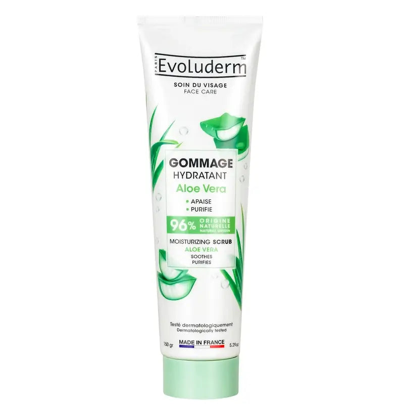 Evoluderm Exfoliante Facial Aloe Vera Hidratante, 150 g
