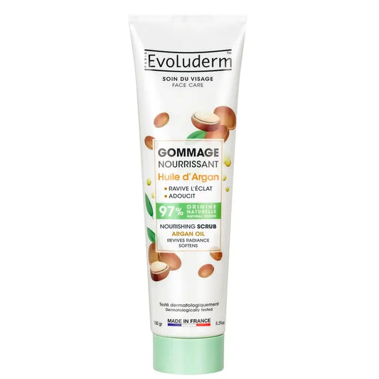 Evoluderm Exfoliante Facial Nutritivo Aceite De Argán, 150 g