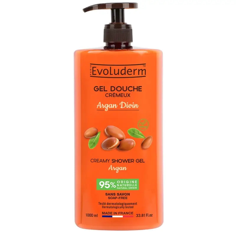 Evoluderm Gel De Ducha Argan Divin, 1000 ml