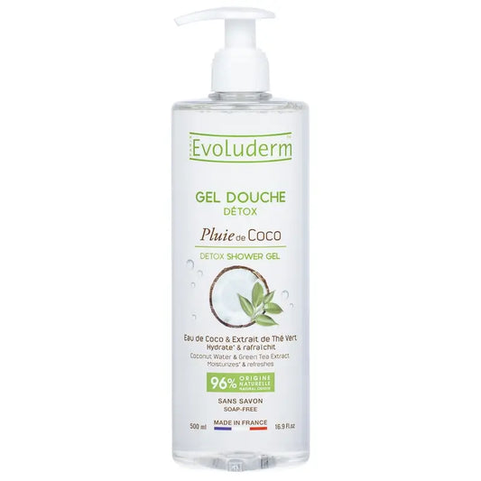 Evoluderm Gel De Ducha Detox Coco, 500 ml