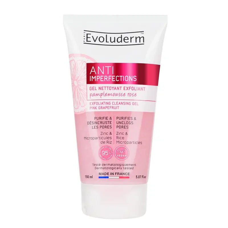 Evoluderm Gel Limpiador Exfoliante, 150 ml