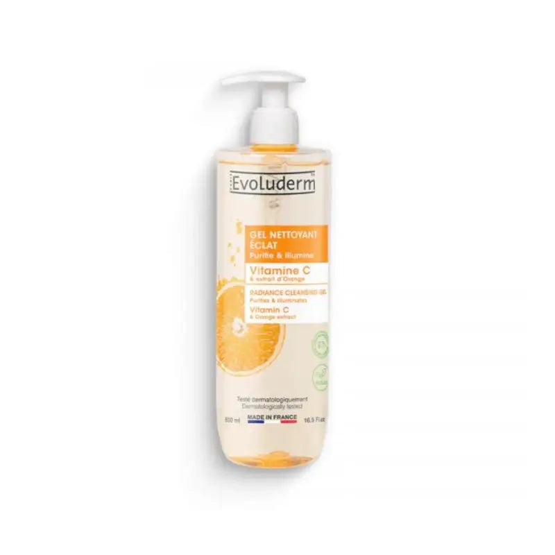 Evoluderm Gel Limpiador Vitamina C, 500 ml