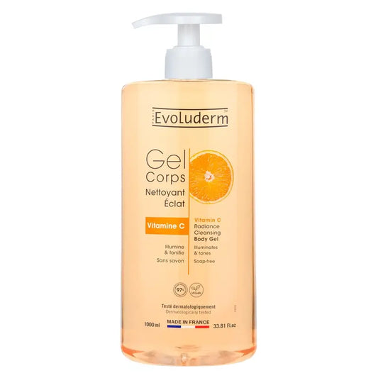 Evoluderm Gel Limpiador Vitamina C Corporal, 1000 ml