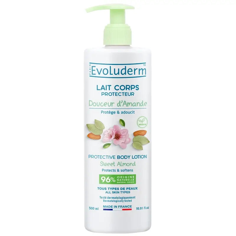 Evoluderm Loción Corporal Almendra Dulce, 500 ml