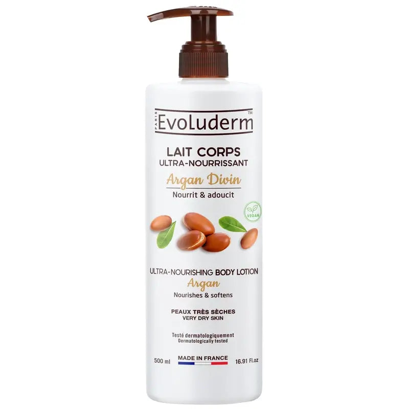 Evoluderm Loción Corporal Argan Divin, 500 ml