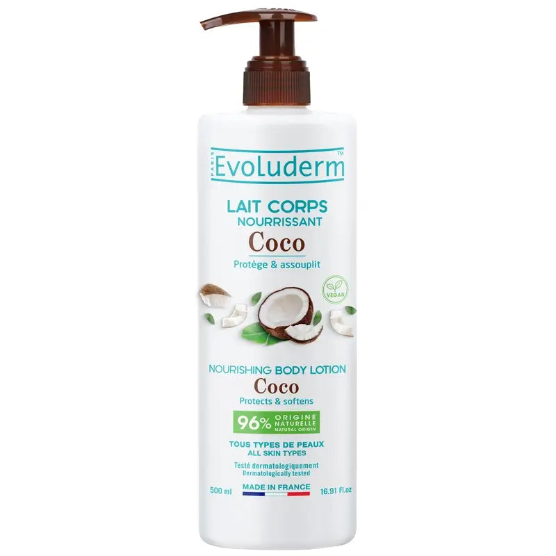 Evoluderm Loción Corporal Coco, 500 ml