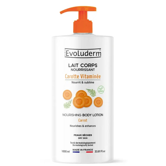Evoluderm Loción Corporal Zanahoria, 1000 ml