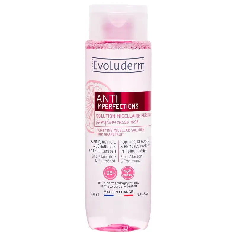 Evoluderm Loción Purificadora Micelar, 250 ml
