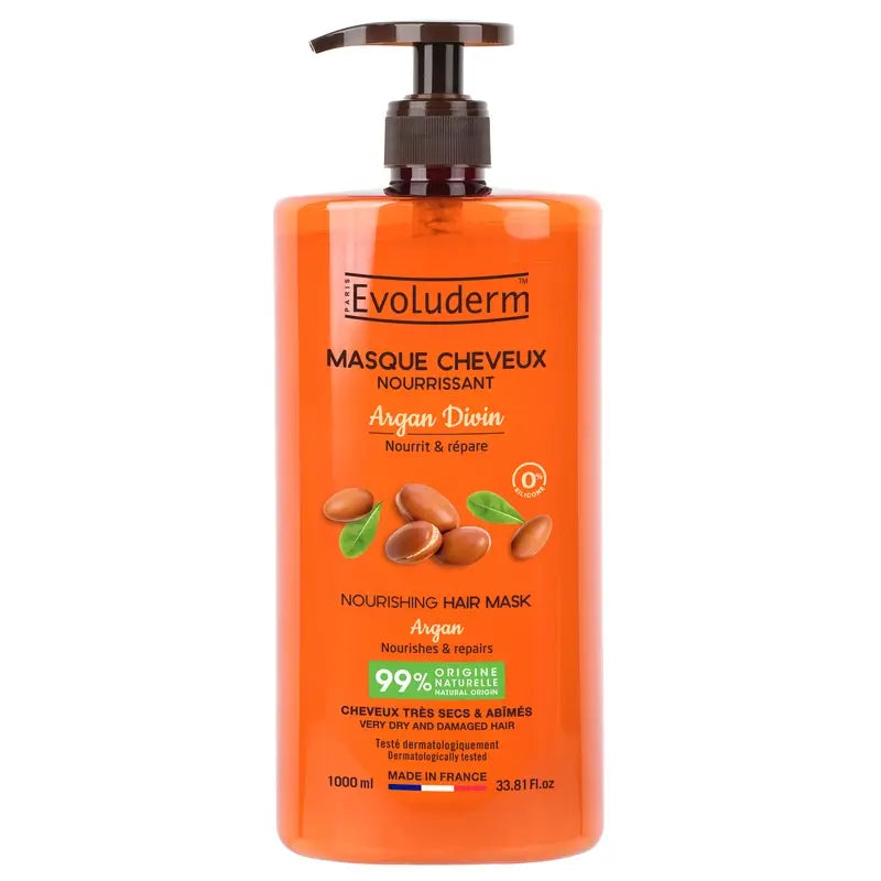 Evoluderm Máscara Capilar Argan Divin, 1000 ml