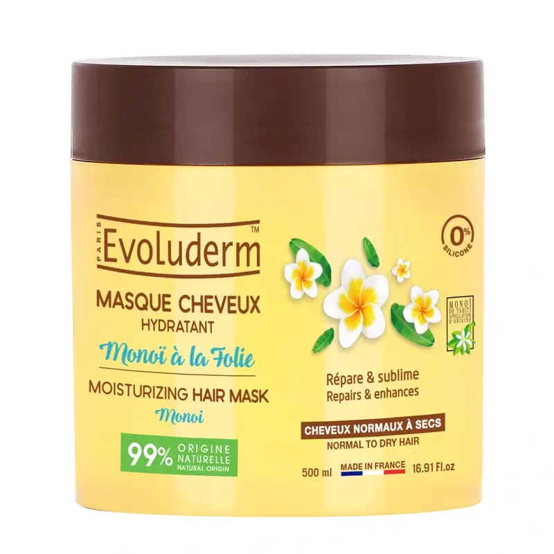 Evoluderm Máscara Capilar Monoi, 500 ml