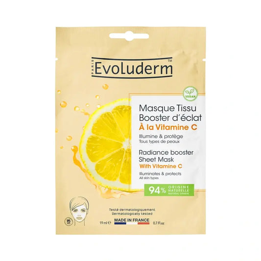 Evoluderm Mascarilla De Hoja Con Vitamina C, 1 pc / 19