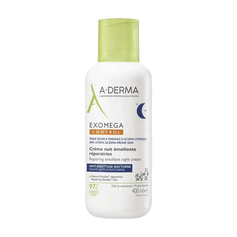 Aderma Exomega Crema De Noche Reparadora Emoliente, 400 Ml