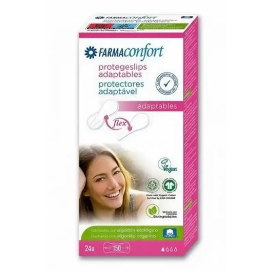 Farmaconfort Protegeslips  Adaptables Flex, 24 unidades