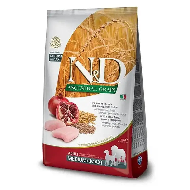 Farmina N&D Dog Ancestral Medium Maxi Pollo 12Kg , pienso para perros