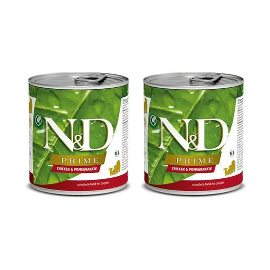 Farmina N&D Dog Puppy Prime Pollo Caja 6X285Gr, Comida Húmeda Para Perros Cachorros, Pack De 2