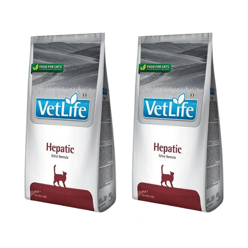 Farmina Vet Life Cat Hepatic 2Kg, Pienso Para Gatos, Pack De 2