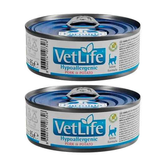 Farmina Vet Life Cat Hypoallergenic Cerdo, Pack 2 x Caja 12X85Gr