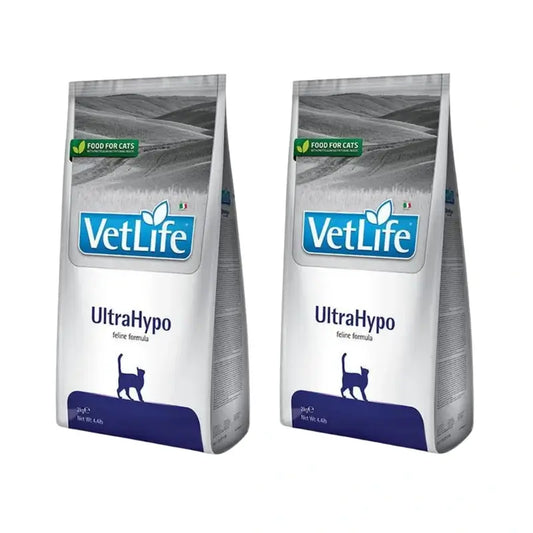 Farmina Vet Life Cat Ultrahypo 2Kg, Pienso Para Gatos, Pack De 2