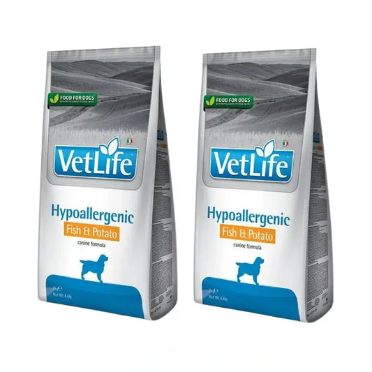 Farmina Vet Life Dog Hypoallergenic Pescado 2Kg, Pienso Para Perros, Pack De 2