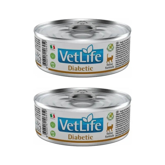 Farmina Vet Natural Diet Cat Diabetic 12X85Gr, Comida Húmeda Para Gatos, Pack De 2