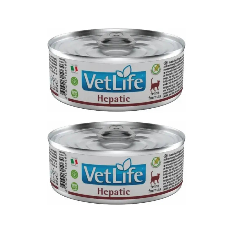 Farmina Vet Natural Diet Cat Hepatic 12X85Gr, Comida Húmeda Para Gatos, Pack De 2