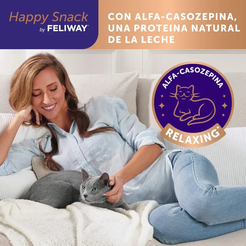 Feliway Happy Snack Sabor Pollo, 24 sobres