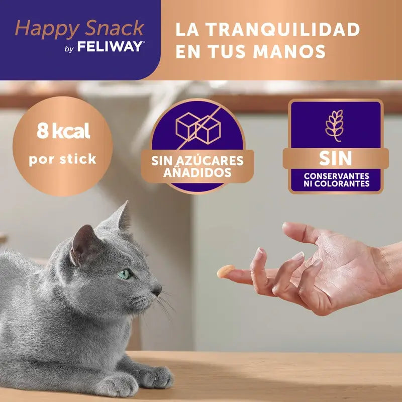 Feliway Happy Snack Sabor Pollo, 24 sobres