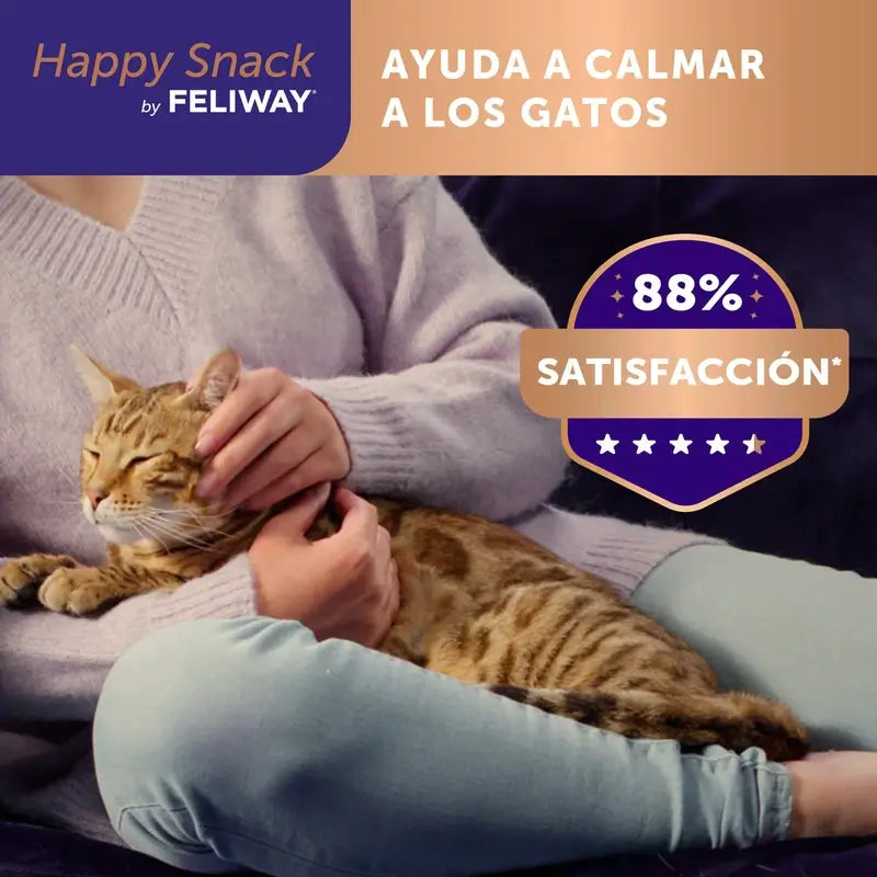 Feliway Happy Snack Sabor Pollo, 24 sobres