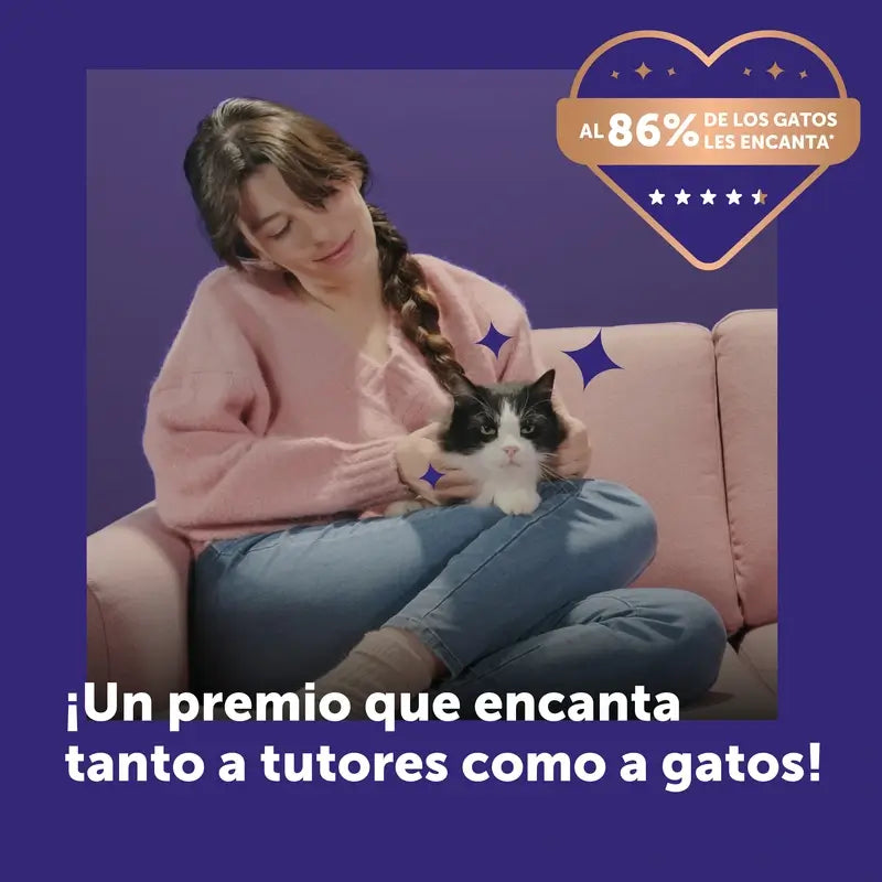 Feliway Happy Snack Sabor Salmón, 24 sobres