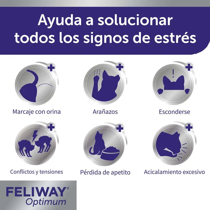 Feliway Optimum Difusor + Recambio 48 ml