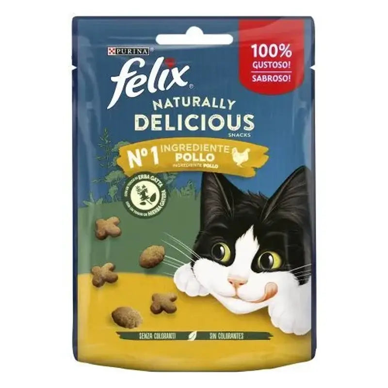 Felix Feline Naturally Delicius Pollo Y Hierbas Para Gatos 8X50Gr