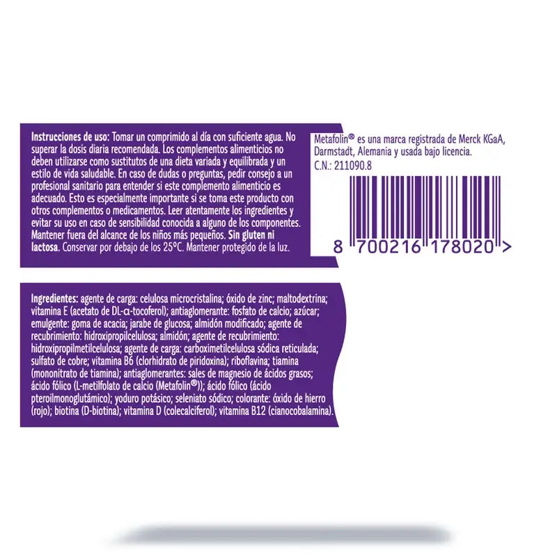 Femibion 0 Planificación del Embarazo con Ácido Fólico Plus, 28 comprimidos