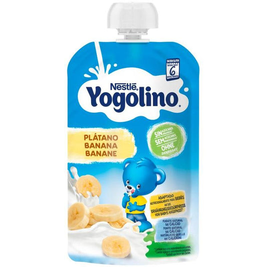 Nestlé Bolsita Yogolino Plátano Sin Azúcar, 100 gr