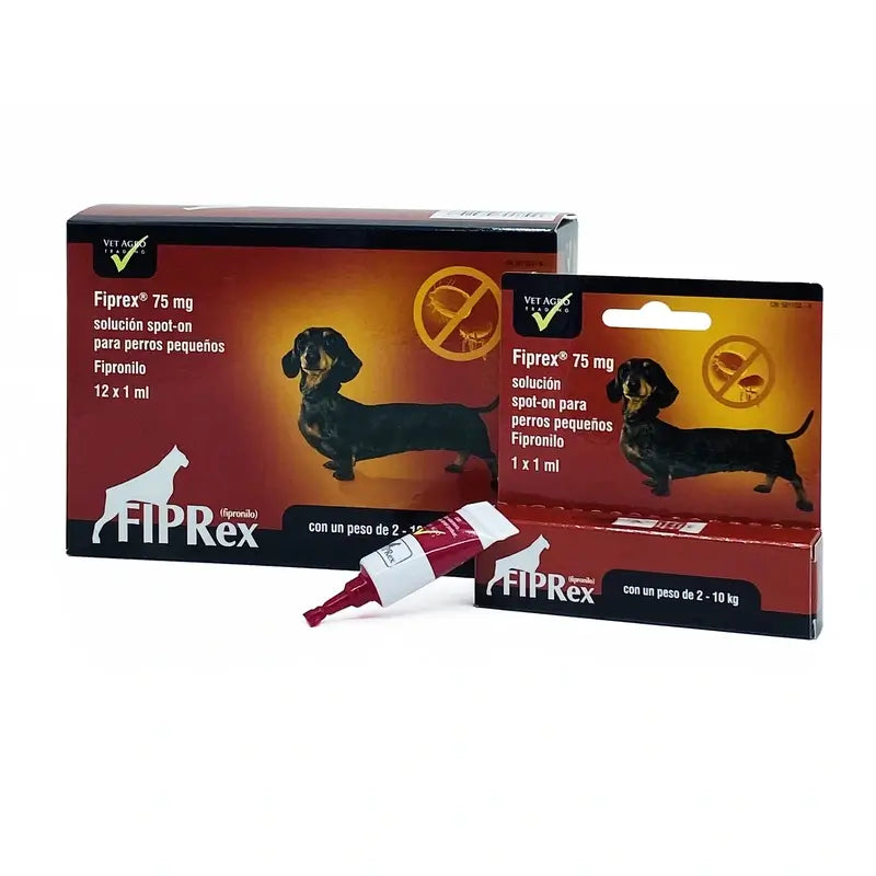 Chemical Fiprex S (Perros Hasta 10 Kg), 12 Pipetas