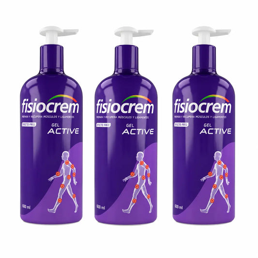 Fisiocrem Gel Active 600 Ml , pack 3
