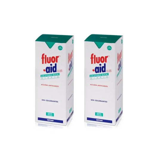 Fluor Aid Fluor Aid Colutorio Bucal Diario 0'05, 2X500 Ml
