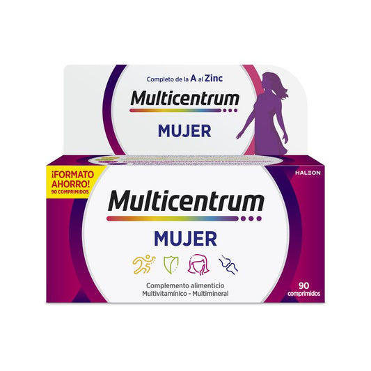Multicentrum Mujer Complemento alimenticio Multivitamínico, 90 comprimidos