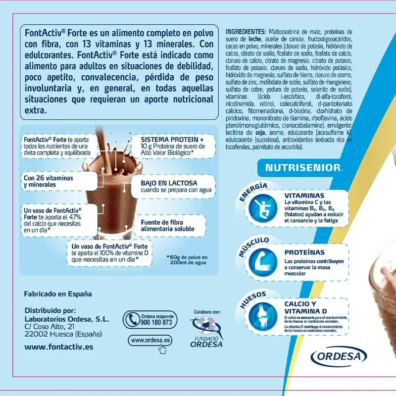 FontActiv Forte Chocolate, 800 gr