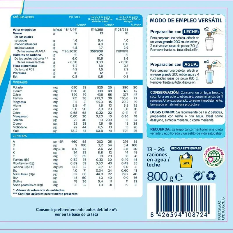 FontActiv Forte Chocolate, 800 gr