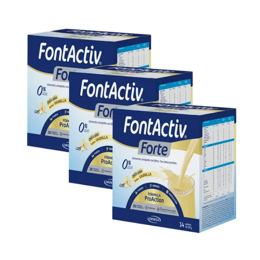 FontActiv Forte Vainila Pack 3 x 14 x 30 gr