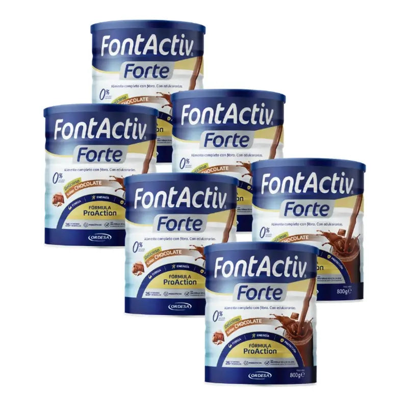FontActiv Pack Forte Chocolate, 6x800 gr
