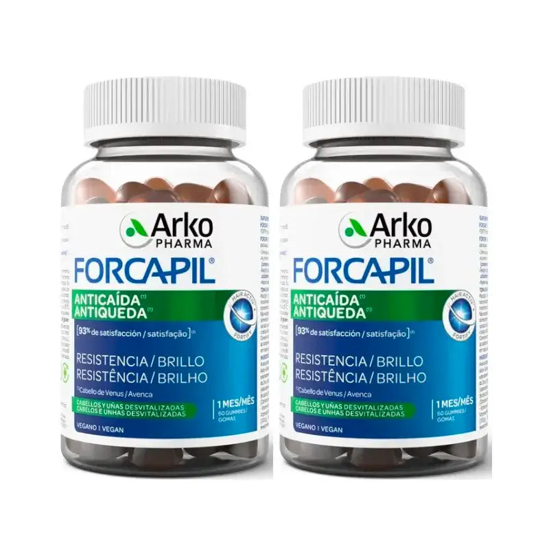Forcapil Anticaída, Pack 2 x 60 Caramelos De Goma