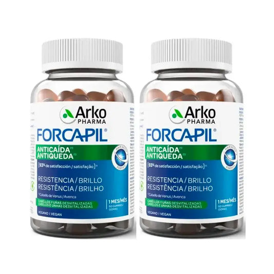 Forcapil Anticaída, Pack 2 x 60 Caramelos De Goma