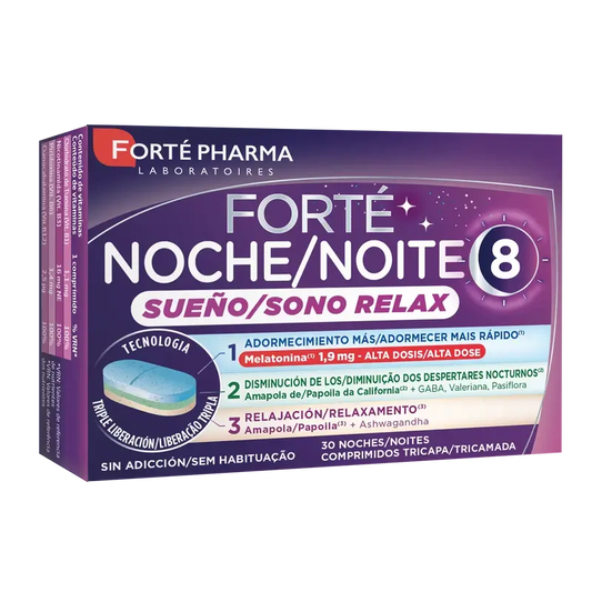 Forté Pharma Forte Noche Sueño Relax, 30 comprimidos