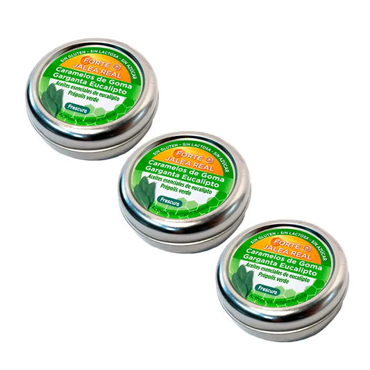 Forté Pharma Triplo Forté Caramelos Goma Eucalipto, 3 x 45 caramelos