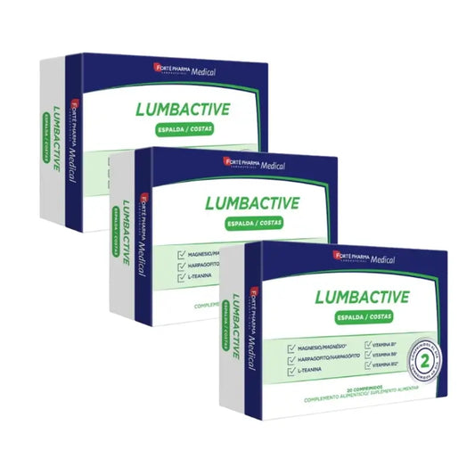 Forté Pharma Triplo Medical Lumbactive Espalda, 3 x 20 Comprimidos