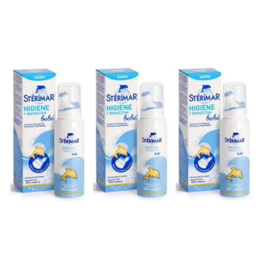 Sterimar Higiene Y Bienestar Bebé, 3 x 50 ml